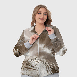 Женский 3D-костюм Песок и вода, цвет: 3D-меланж — фото 2