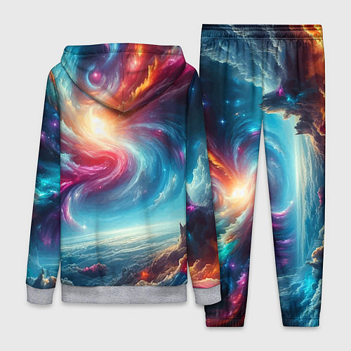 Женский костюм Fantastic neon space landscape - ai art fantasy / 3D-Меланж – фото 2