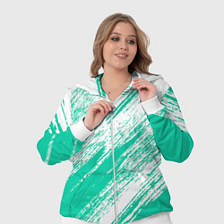 Женский 3D-костюм The color is turquoise and white, цвет: 3D-белый — фото 2