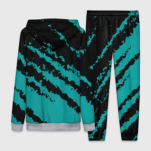 Женский костюм The color is black and light blue / 3D-Меланж – фото 2