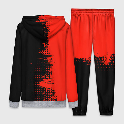 Женский костюм AUDI quattro black and red / 3D-Меланж – фото 2