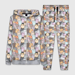 Женский 3D-костюм Котики, цвет: 3D-меланж