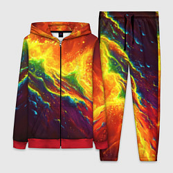 Женский костюм Абстрактные волны с огнем