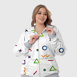Женский 3D-костюм Геометрический хаос, цвет: 3D-меланж — фото 2