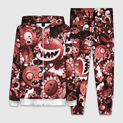 Женский 3D-костюм Растения против зомби в красном цвете, цвет: 3D-белый