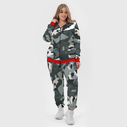 Женский 3D-костюм Темно зеленый камуфляж, цвет: 3D-красный — фото 2