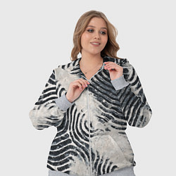 Женский 3D-костюм Текстура гранж - абстрактные линии, цвет: 3D-меланж — фото 2