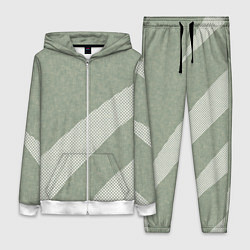 Женский 3D-костюм Светлый серо-зелёный абстрактный, цвет: 3D-белый