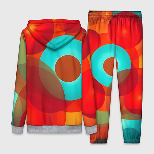 Женский костюм Оптическая абстракция с кругами / 3D-Меланж – фото 2