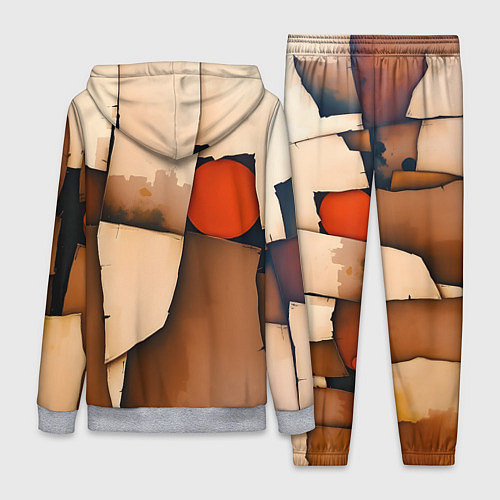 Женский костюм Фрагментированная композиция / 3D-Меланж – фото 2