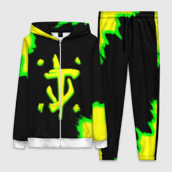 Женский 3D-костюм Doom огненное лого краски, цвет: 3D-белый