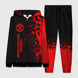 Женский 3D-костюм Manchester United - red gradient по-вертикали, цвет: 3D-черный