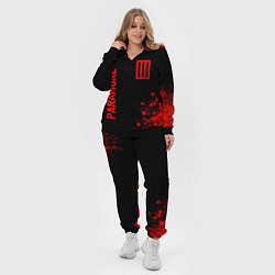 Женский 3D-костюм Paramore - red gradient вертикально, цвет: 3D-черный — фото 2