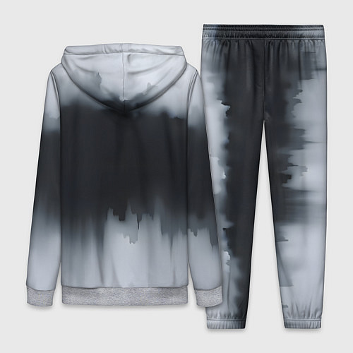 Женский костюм Разводы черной краски / 3D-Меланж – фото 2