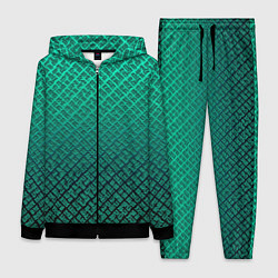 Женский костюм Градиент текстурный бирюзовый с затемнением