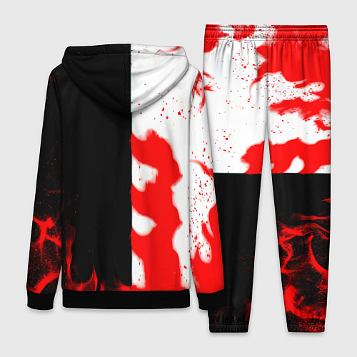 Женский костюм Ведьмак огненный / 3D-Черный – фото 2