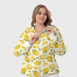 Женский 3D-костюм Сочные лимоны - паттерн, цвет: 3D-белый — фото 2