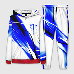 Женский костюм Monster energy линии абстракции