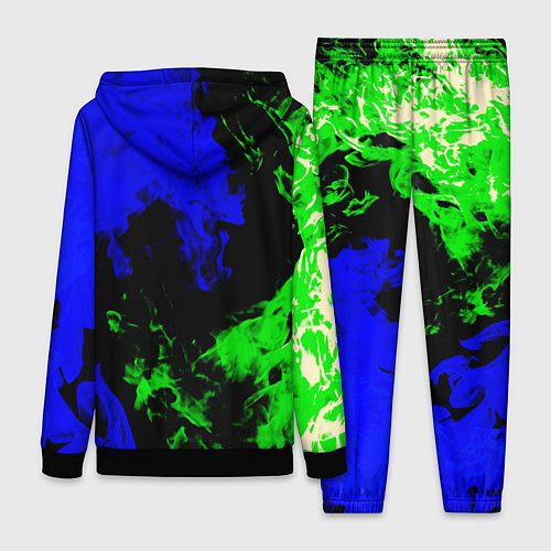 Женский костюм Monster energy кислотный огонь / 3D-Черный – фото 2