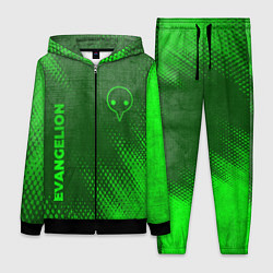 Женский костюм Evangelion - green gradient вертикально