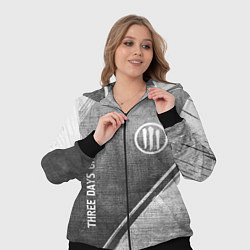 Женский 3D-костюм Three Days Grace - grey gradient вертикально, цвет: 3D-черный — фото 2