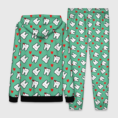 Женский костюм Довольные зубы / 3D-Черный – фото 2