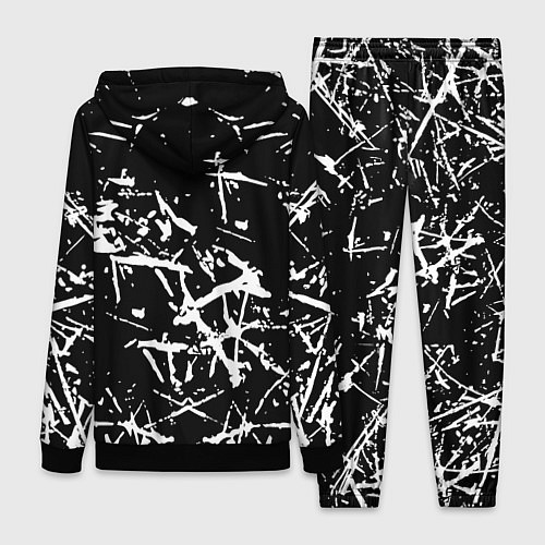 Женский костюм Monster energy белые штрихи краско / 3D-Черный – фото 2