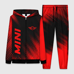 Женский 3D-костюм Mini - red gradient вертикально, цвет: 3D-черный