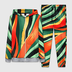 Женский костюм Тропическая жаркая абстракция