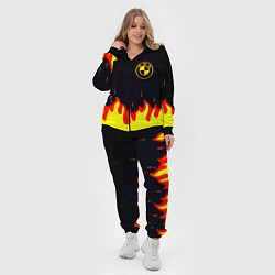 Женский 3D-костюм BMW огненный, цвет: 3D-черный — фото 2