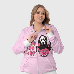 Женский 3D-костюм Крик по телефону, цвет: 3D-белый — фото 2