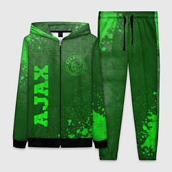 Женский 3D-костюм Ajax - green gradient вертикально, цвет: 3D-черный