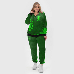 Женский 3D-костюм Spirited Away - green gradient вертикально, цвет: 3D-черный — фото 2