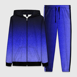 Женский костюм Градиент индиго из чёрно в синий текстура крошка