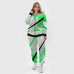 Женский 3D-костюм Color white light green, цвет: 3D-черный — фото 2