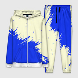 Женский 3D-костюм Color blue white, цвет: 3D-белый