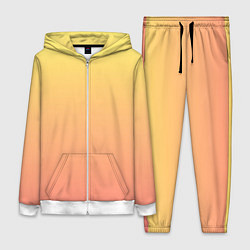 Женский костюм Градиент нежный жёлто-розовый