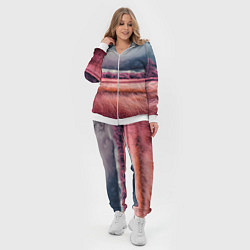 Женский 3D-костюм Поле и деревья пейзаж - инфракрасный стиль, цвет: 3D-белый — фото 2