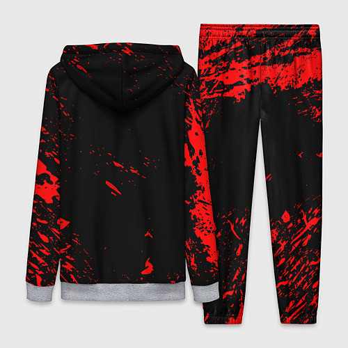 Женский костюм Doom красные краски / 3D-Меланж – фото 2