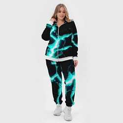 Женский 3D-костюм Color light blue black, цвет: 3D-белый — фото 2