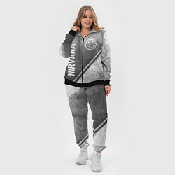 Женский 3D-костюм Nirvana - grey gradient вертикально, цвет: 3D-черный — фото 2