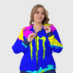Женский 3D-костюм Monster energy краски цветные, цвет: 3D-синий — фото 2