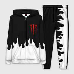 Женский 3D-костюм Monster energy red logo, цвет: 3D-белый