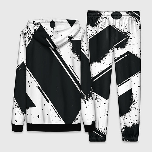 Женский костюм Color black white / 3D-Черный – фото 2