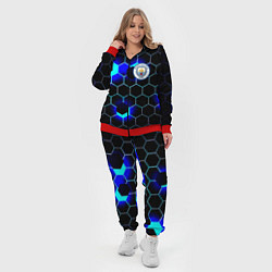 Женский 3D-костюм Манчестер сити броня, цвет: 3D-красный — фото 2