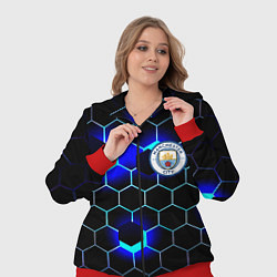 Женский 3D-костюм Манчестер сити броня, цвет: 3D-красный — фото 2