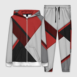 Женский 3D-костюм Color black red grey, цвет: 3D-белый