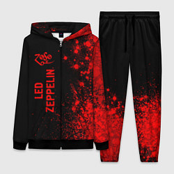 Женский 3D-костюм Led Zeppelin - red gradient по-вертикали, цвет: 3D-черный