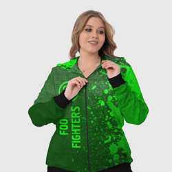 Женский 3D-костюм Foo Fighters - green gradient по-вертикали, цвет: 3D-черный — фото 2