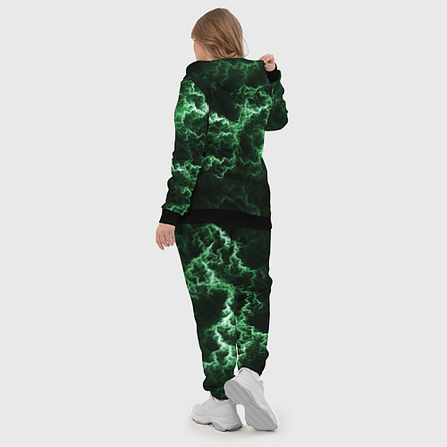 Женский костюм Lightning green line / 3D-Черный – фото 5